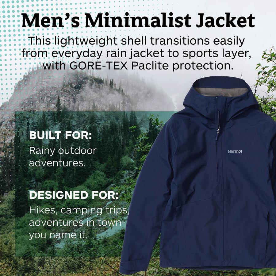 【並行輸入品】MARMOT Men’s Minimalist Jacket | Lightweight, Waterproof, Windprの画像