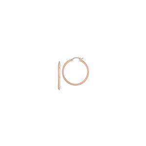 【並行輸入品】Solid 14K Rose Gold Hoop Earrings   32mm x 31mmの画像