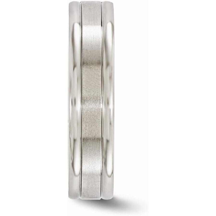 【並行輸入品】ソリッドチタン メンズ 0.10カラット ダイヤモンド マットつや消し仕上げ 6mm 結婚指輪  金属  ダイヤモンドの画像