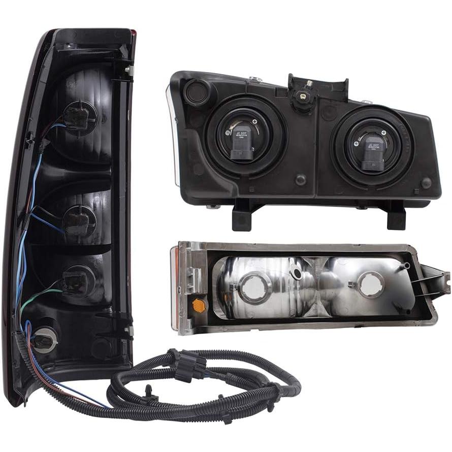 【並行輸入品】Brock 交換用ヘッドライトテールライト&パークシグナルランプ 6個 2004-2006 シルバラード フリートサイド ピックアップト_3
