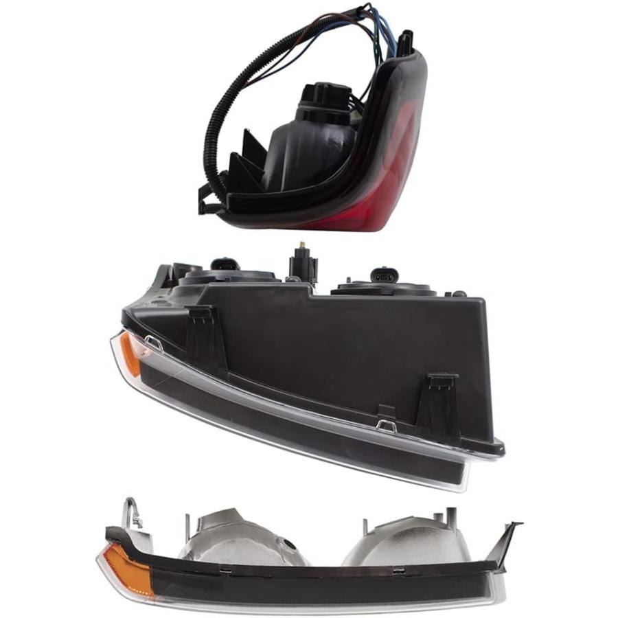 【並行輸入品】Brock 交換用ヘッドライトテールライト&パークシグナルランプ 6個 2004-2006 シルバラード フリートサイド ピックアップト_4