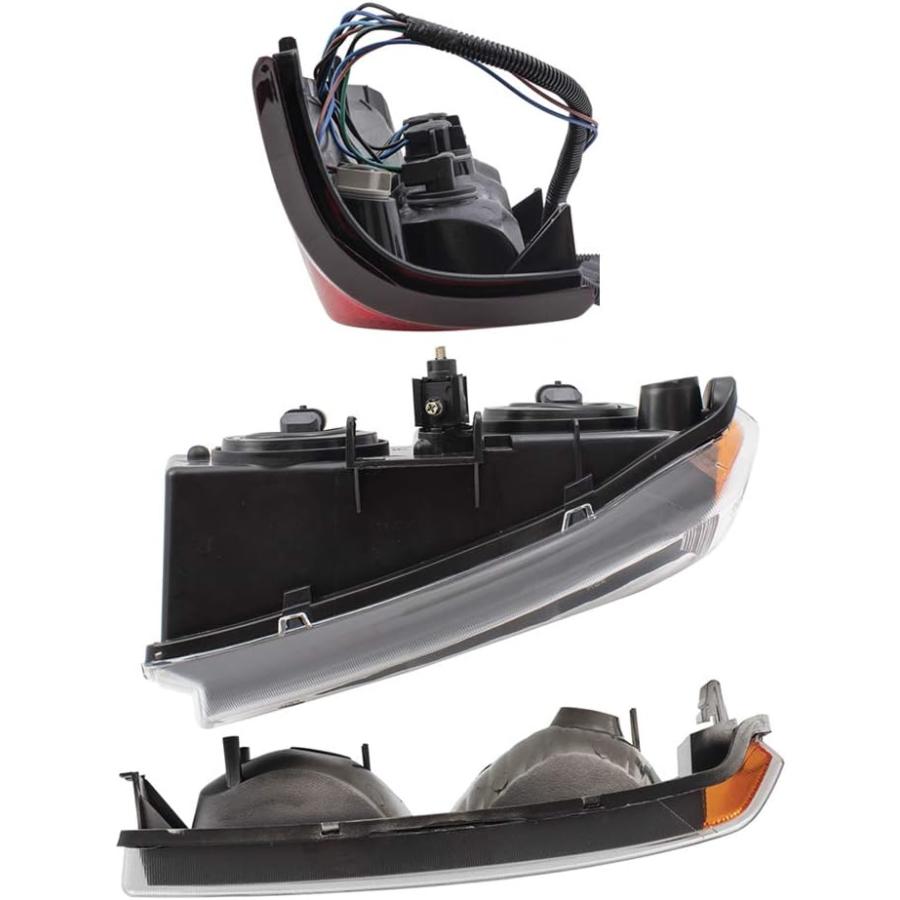 【並行輸入品】Brock 交換用ヘッドライトテールライト&パークシグナルランプ 6個 2004-2006 シルバラード フリートサイド ピックアップト_5