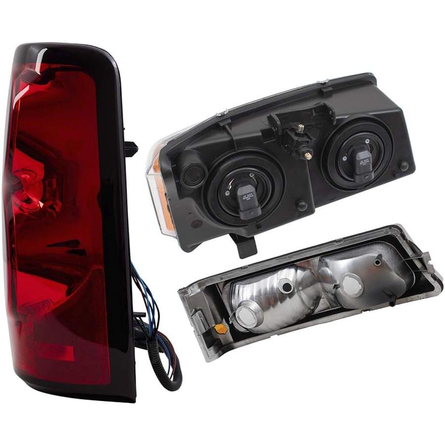 【並行輸入品】Brock 交換用ヘッドライトテールライト&パークシグナルランプ 6個 2004-2006 シルバラード フリートサイド ピックアップト_8