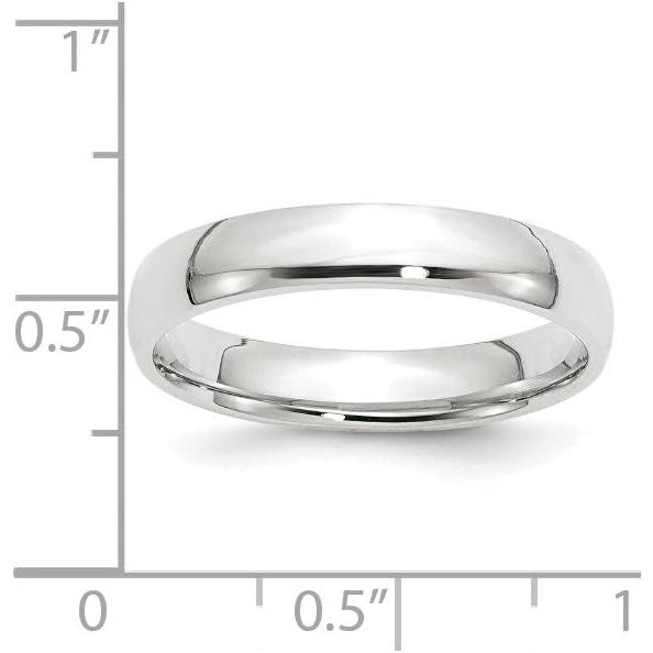 【並行輸入品】Sonia Jewels 14k White Gold 4mm Comfort Fit Men's Plain Classic Weddの画像