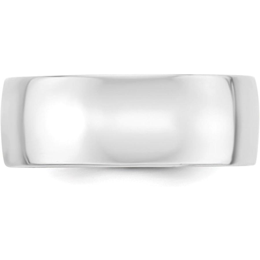 【並行輸入品】Sonia Jewels 10k White Gold 8mm Men's Comfort Fit Plain Classic Weddの画像