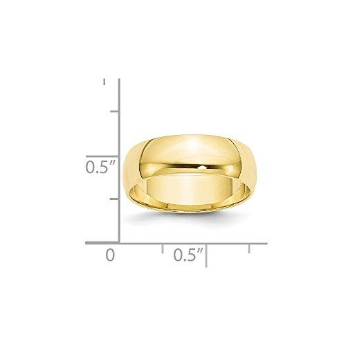【並行輸入品】Sonia Jewels 結婚指輪 10Kイエローゴールド 6mm プレーン クラシック ドーム  金属の画像