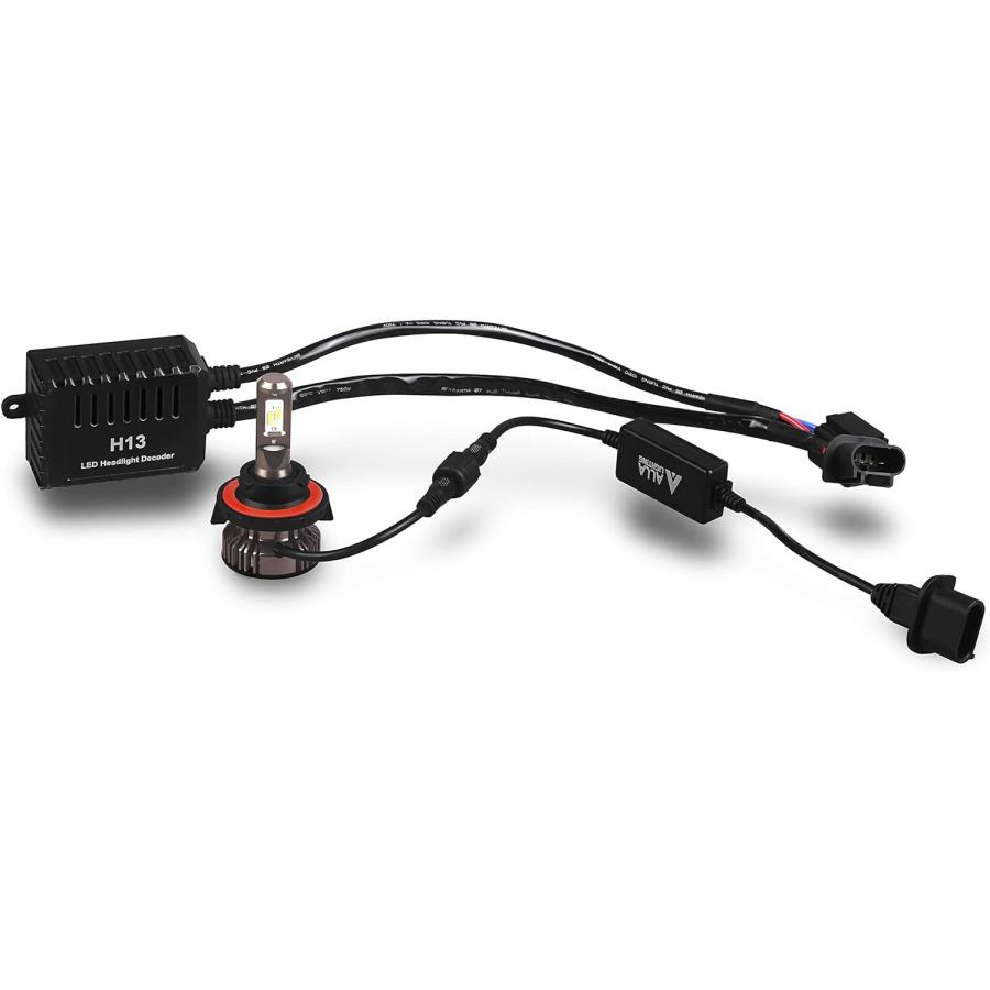 【並行輸入品】Alla Lighting 9008 H13 LEDデコーダー プラグアンドプレイ ちらつき防止 警告エラーコード キャンセラーコンデン_1