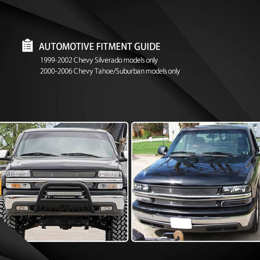【並行輸入品】AUTOZENSATION Compatible with 1999-2002 Chevy Silverado 2000-2006 Chの画像