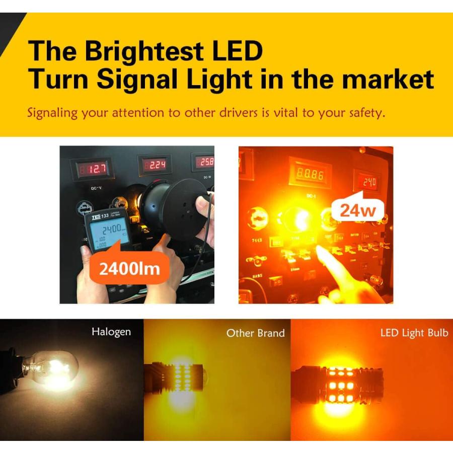 【並行輸入品】LASFIT 7443CK LED電球 7444CK CKソケット専用 スイッチバック イエロー/ホワイト CANBUS LED ウィンの画像