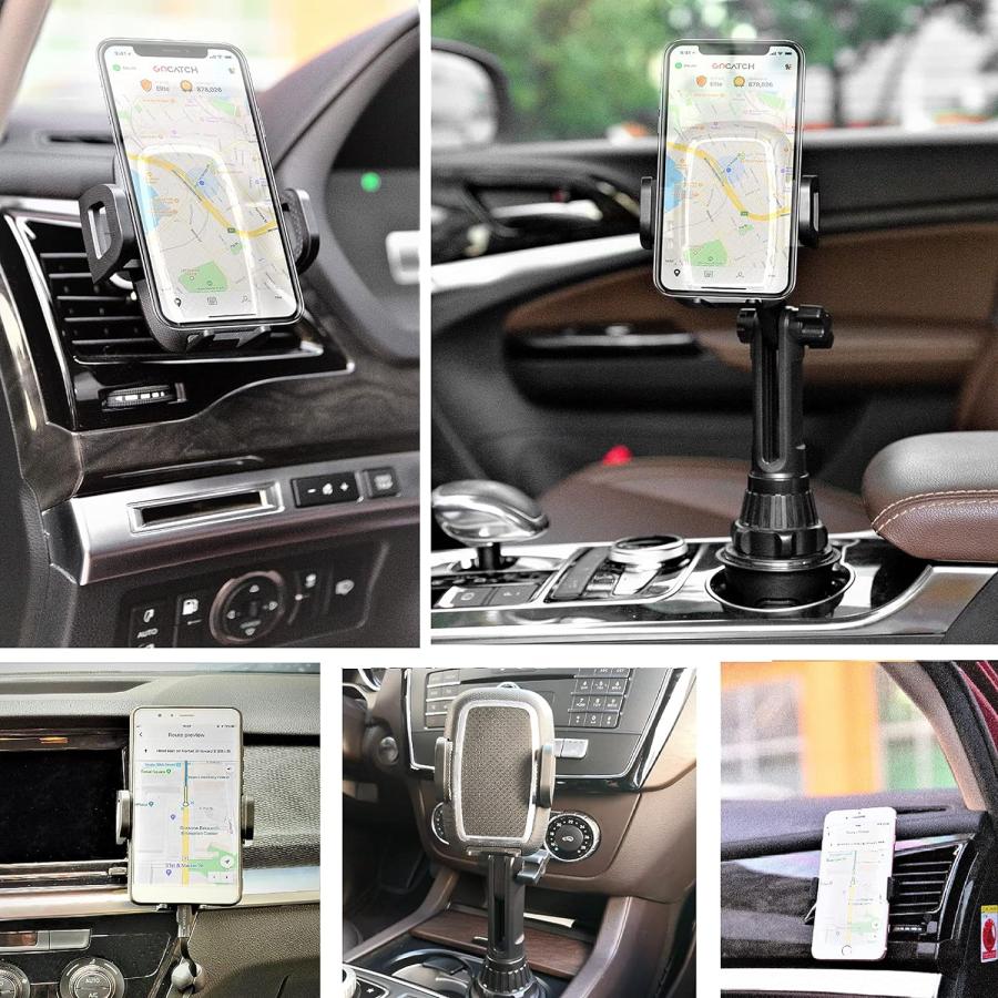 TECOTEC 2020 アップグレード ロングネックカーカップホルダー 電話