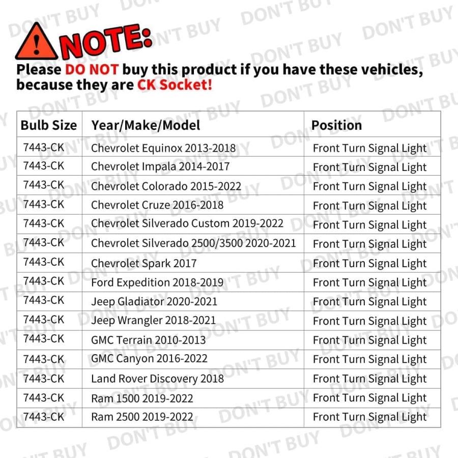 【並行輸入品】LASFIT 7443 スイッチバックLED電球 7444 744NA CANBUS対応 自動車フロントウィンカーライト ハイフラ防止の画像