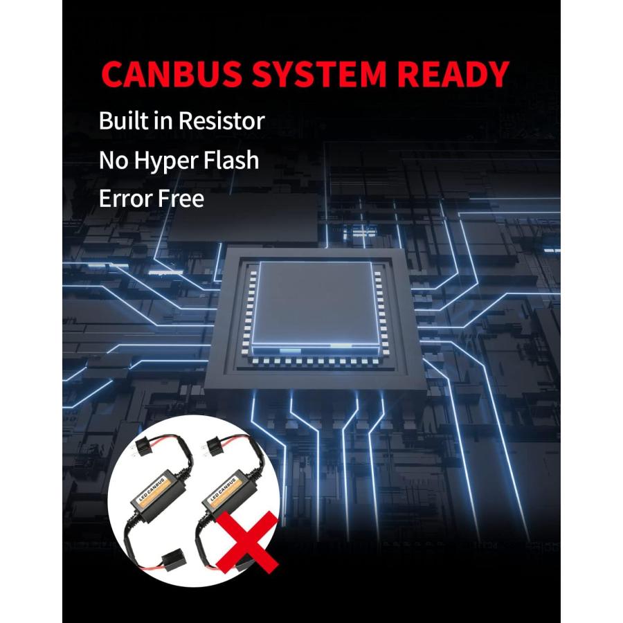 【並行輸入品】LASFIT 7443 スイッチバックLED電球 7444 744NA CANBUS対応 自動車フロントウィンカーライト ハイフラ防止の画像
