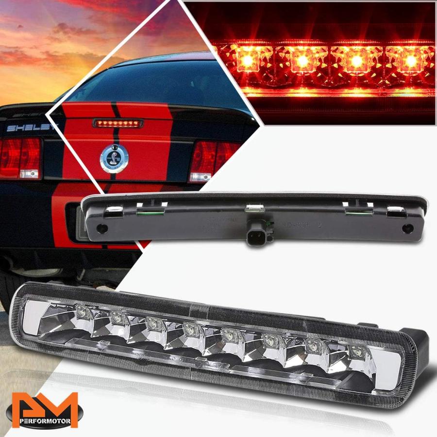 【並行輸入品】Ford Mustang 05-09 フルLED サード3RD テールブレーキライト ストップランプバー クロームの画像
