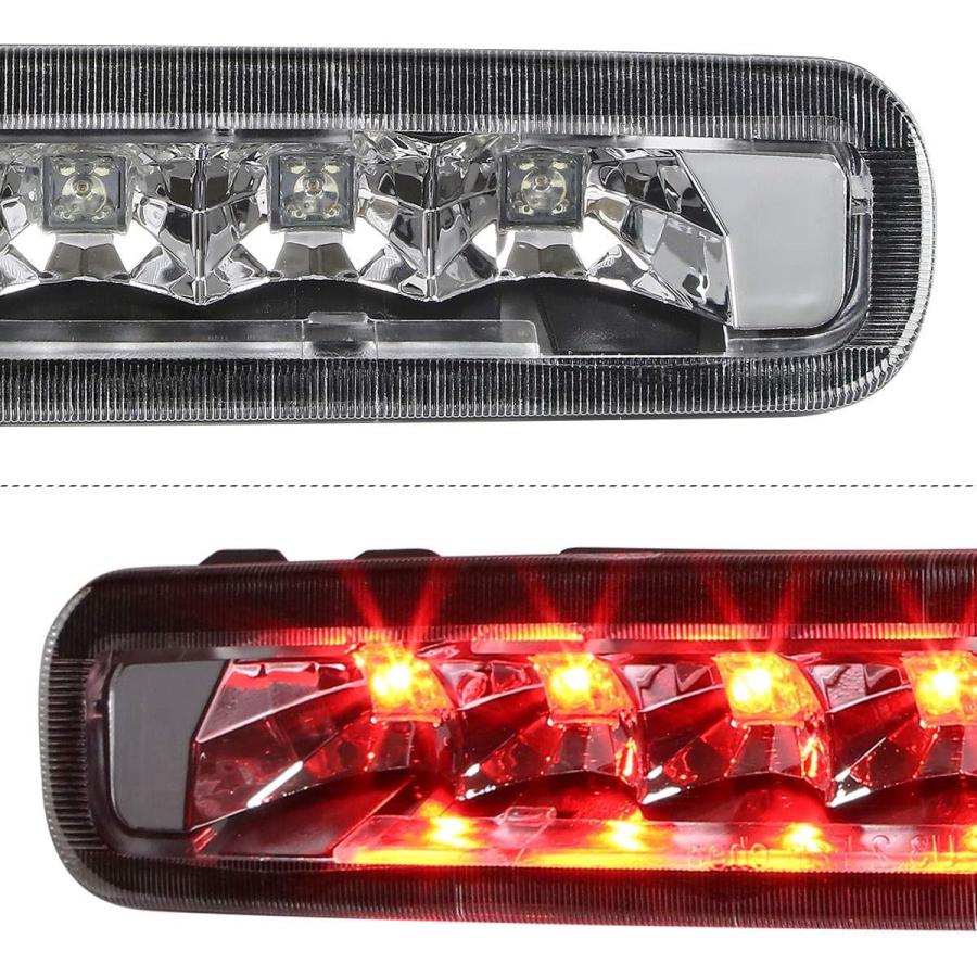 【並行輸入品】Ford Mustang 05-09 フルLED サード3RD テールブレーキライト ストップランプバー クロームの画像