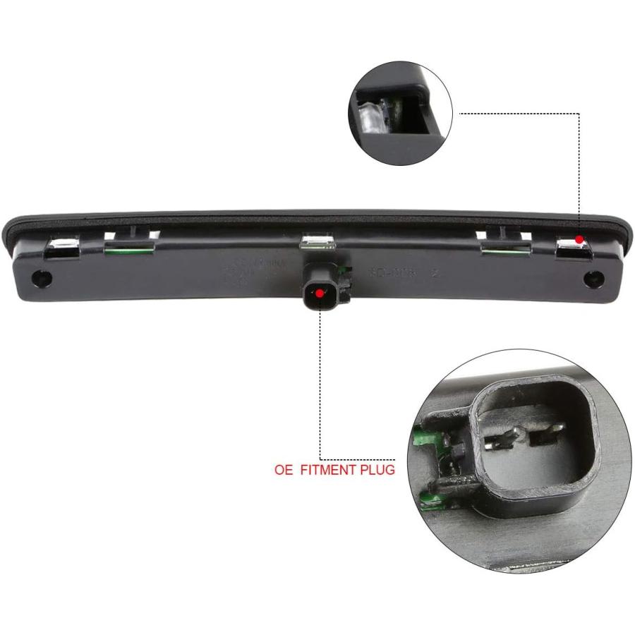 【並行輸入品】Ford Mustang 05-09 フルLED サード3RD テールブレーキライト ストップランプバー クロームの画像