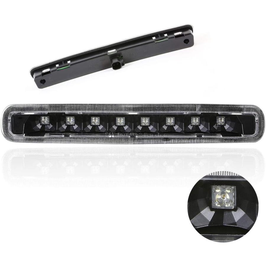 【並行輸入品】Ford Mustang 05-09 フルLED サード3RD テールブレーキライト ストップランプバー ブラックの画像