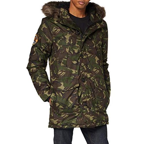 【並行輸入品】Superdry エベレストパーカーコート US サイズ: Medium カラー: グレー Superdry Mens Evereの画像
