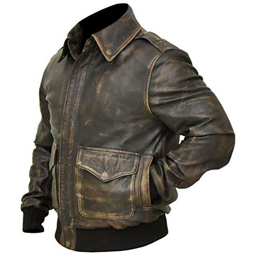 【並行輸入品】A2 Aviator ブラウン WWII フライングタイガージャケット   男性用パイロットジャケット   ボンバーレザージャケッの画像