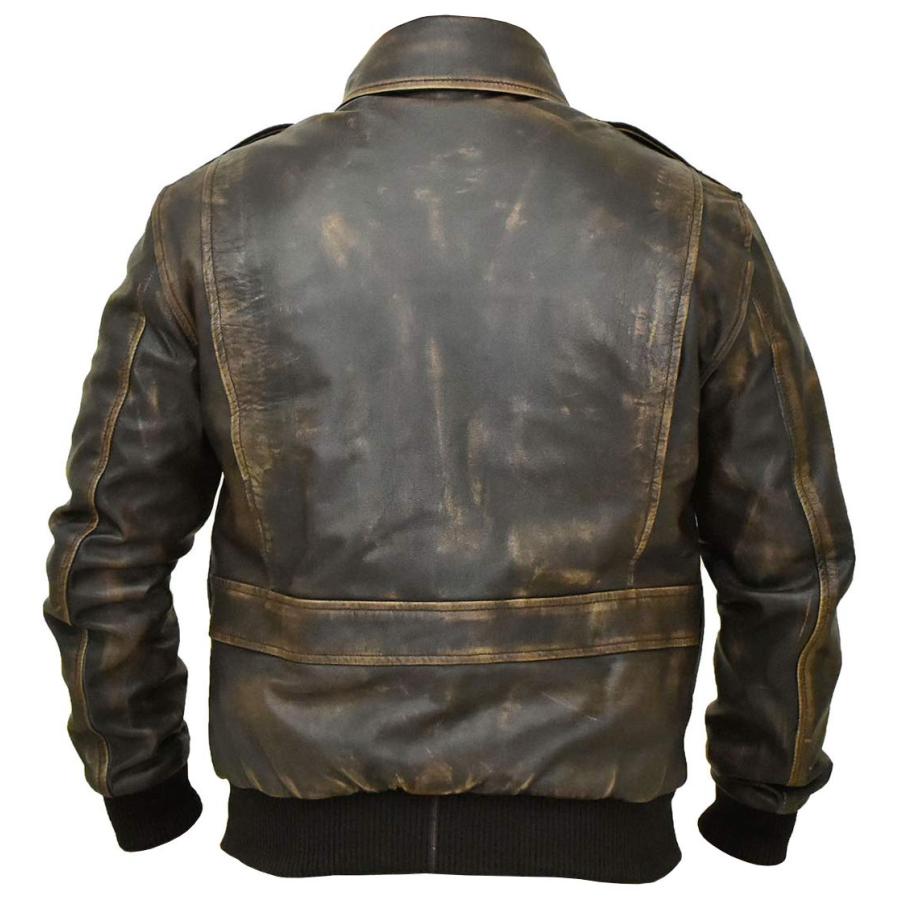 【並行輸入品】A2 Aviator ブラウン WWII フライングタイガージャケット   男性用パイロットジャケット   ボンバーレザージャケッの画像
