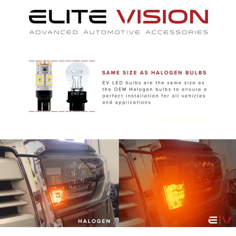 【並行輸入品】Elite Vision アドバンスド自動車アクセサリー - Canbus LED、非常に明るいウィンカー、昼間のランニングライト、リバの画像