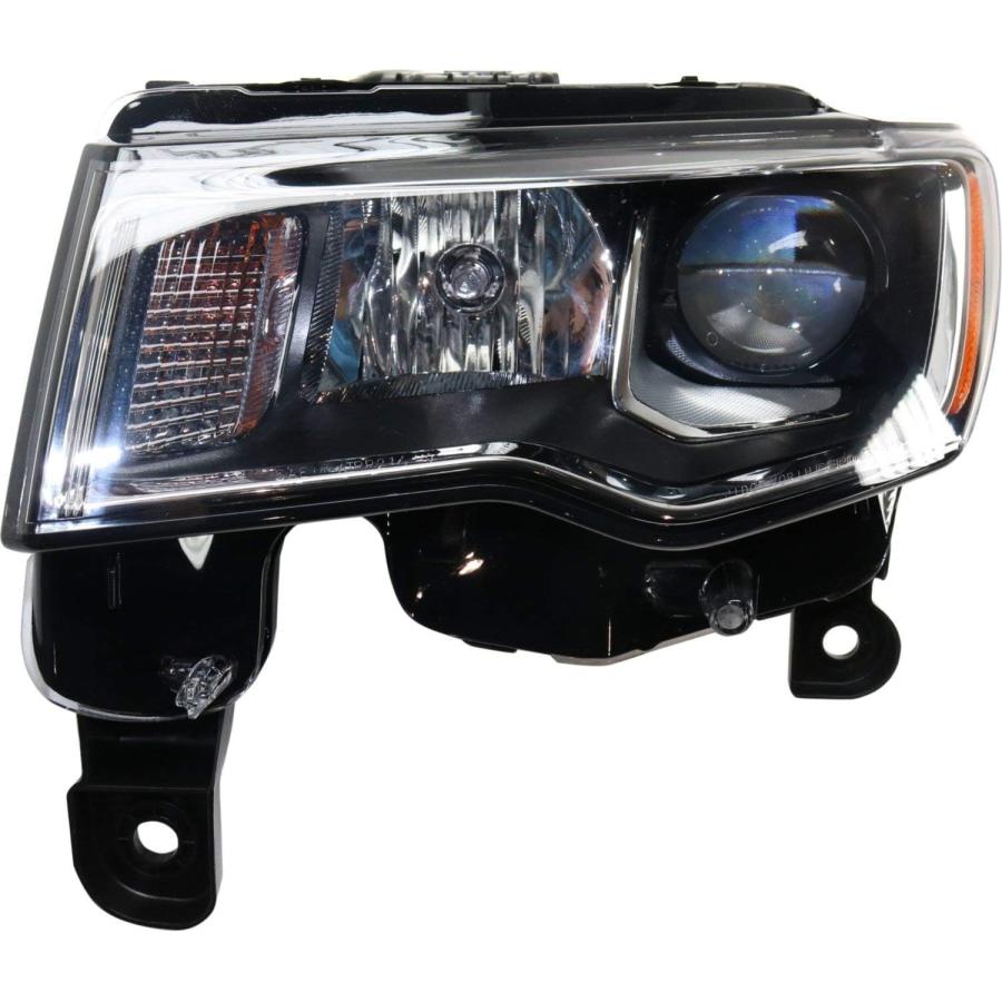 【並行輸入品】Evan-Fischer ヘッドライトセット 2017-2019 Jeep グランドチェロキー 左ドライバーと右助手席側ハロゲン電球付き_1