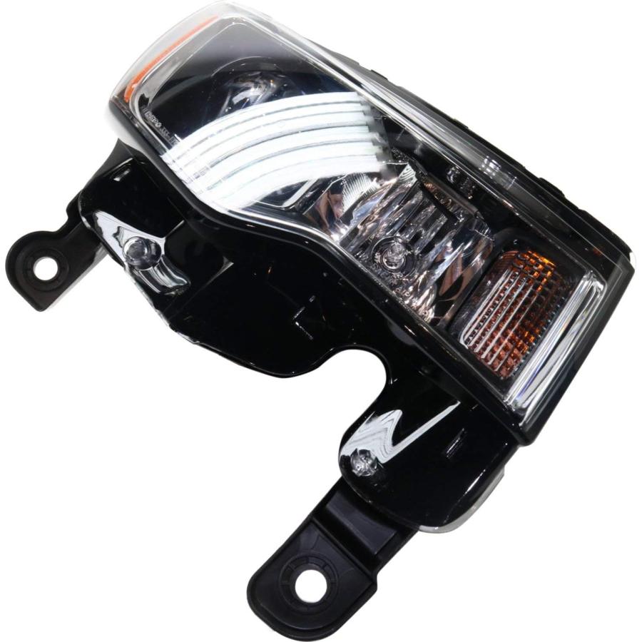 【並行輸入品】Evan-Fischer ヘッドライトセット 2017-2019 Jeep グランドチェロキー 左ドライバーと右助手席側ハロゲン電球付き_4