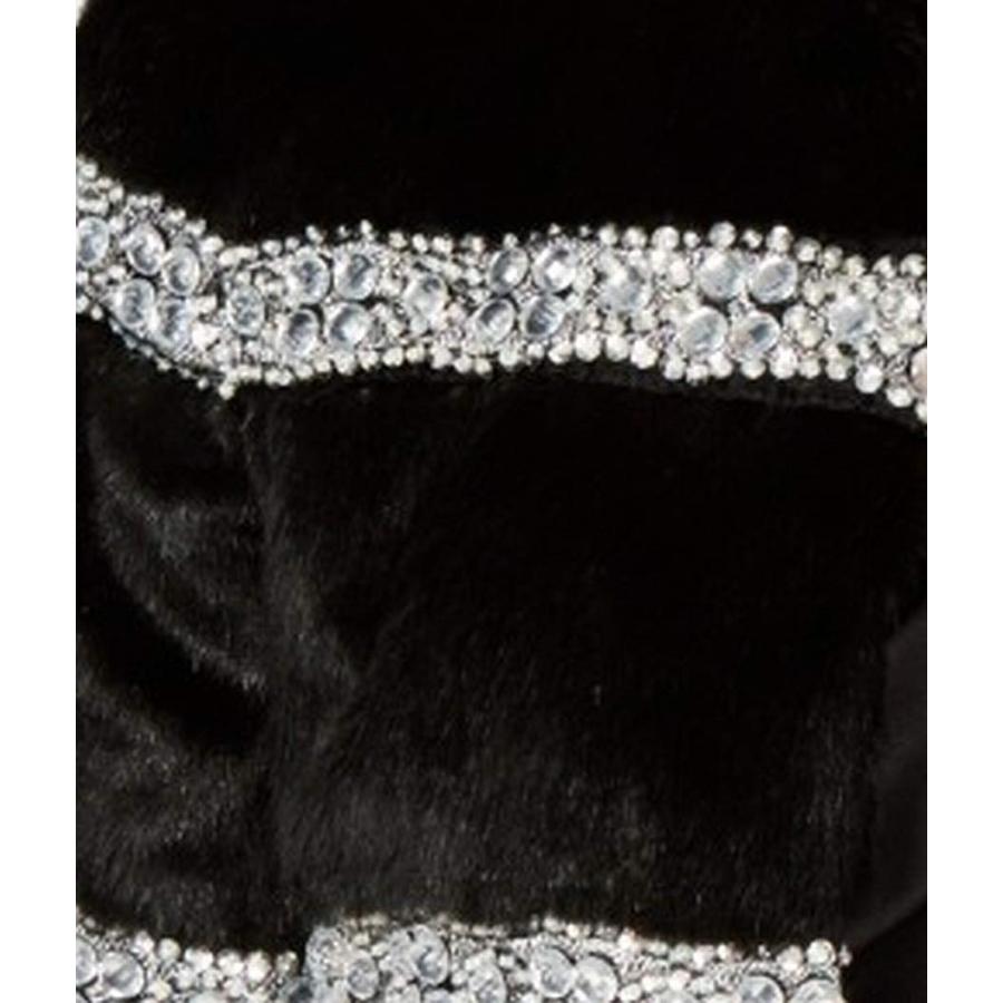 【並行輸入品】TAHARI ASL Women's Embellished Faux Fur Jacket (M, Black)の画像