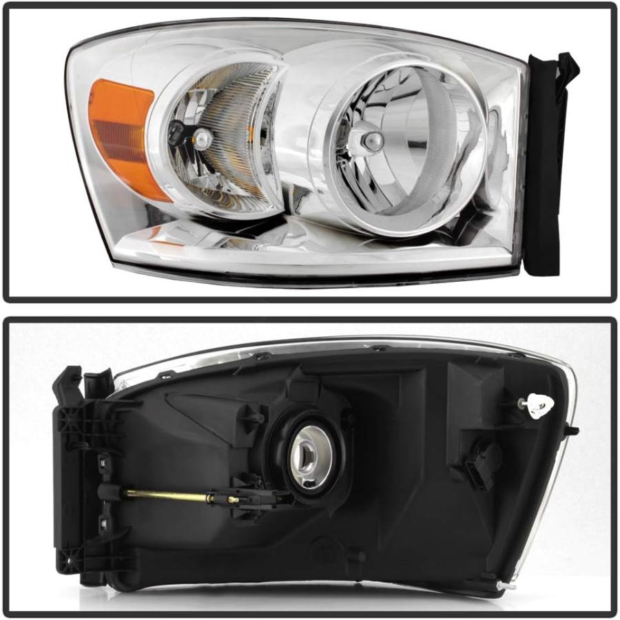 【並行輸入品】CARPART4U - Crystal Headlight Headlamp for 2007-2008 Dodge Ram 1500の画像