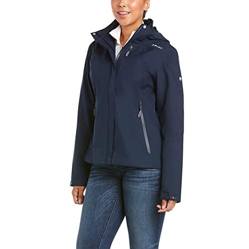 【並行輸入品】ARIAT Women's Coastal Waterproof Jacket Navy Size Largeの画像