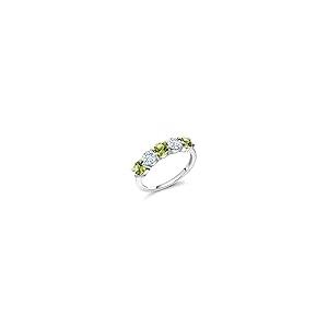 【並行輸入品】[Gem Stone King] 0.96カラット 天然石 ペリドット 指輪 リング レディース 天然 アクアマリン シルバー92_2