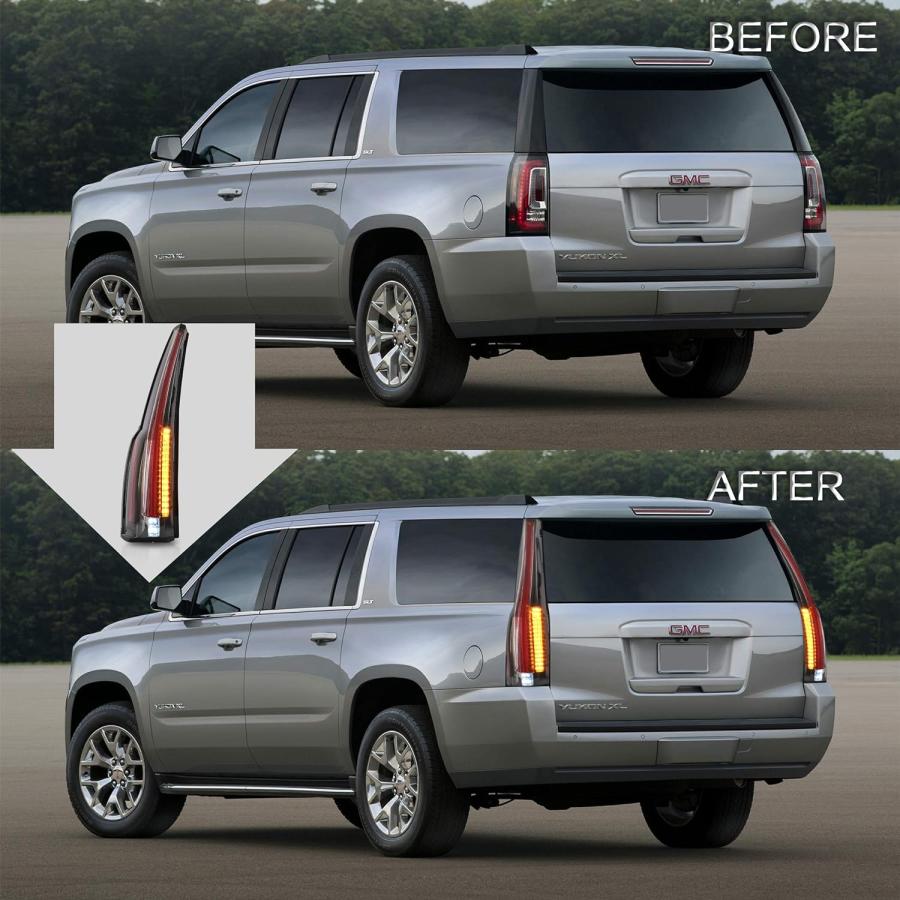 【並行輸入品】VLAND Tail lights Assembly Fit for 2015-2020 GMC Yukon  Rear Lamp wiの画像
