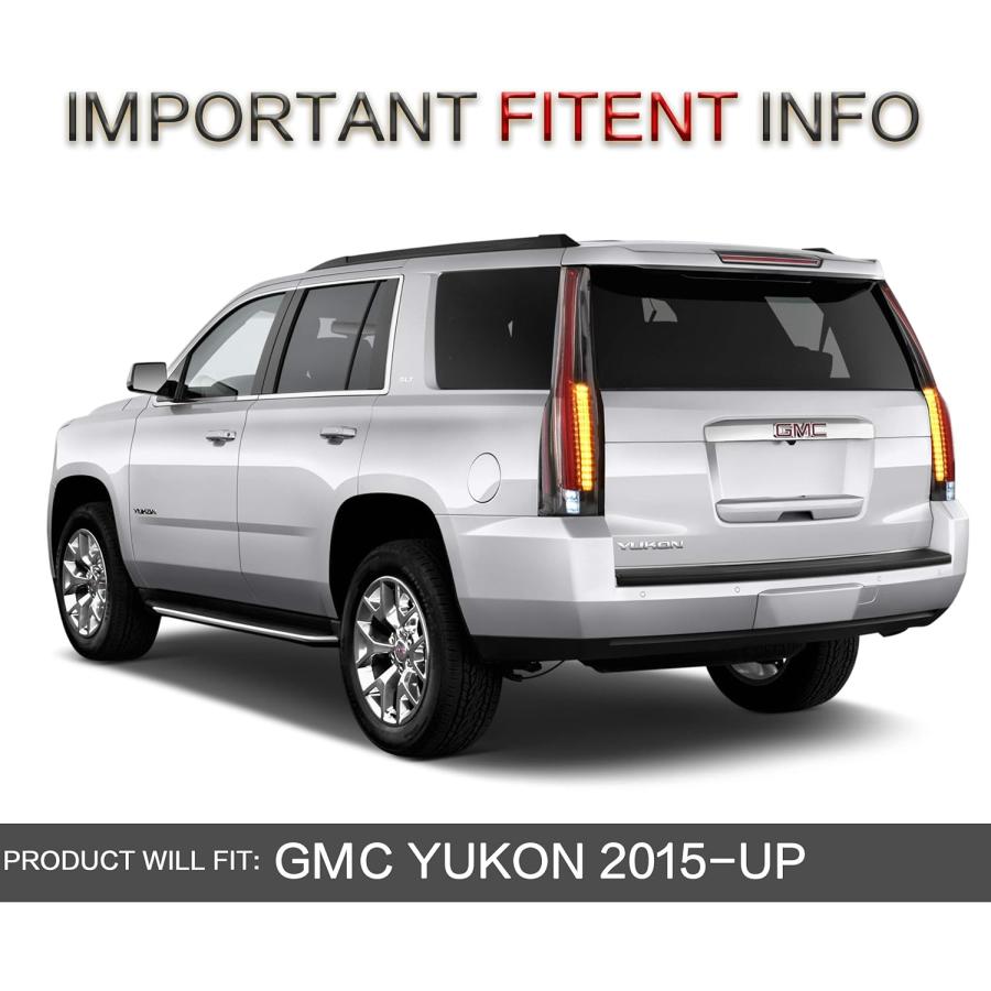 【並行輸入品】VLAND Tail lights Assembly Fit for 2015-2020 GMC Yukon  Rear Lamp wiの画像