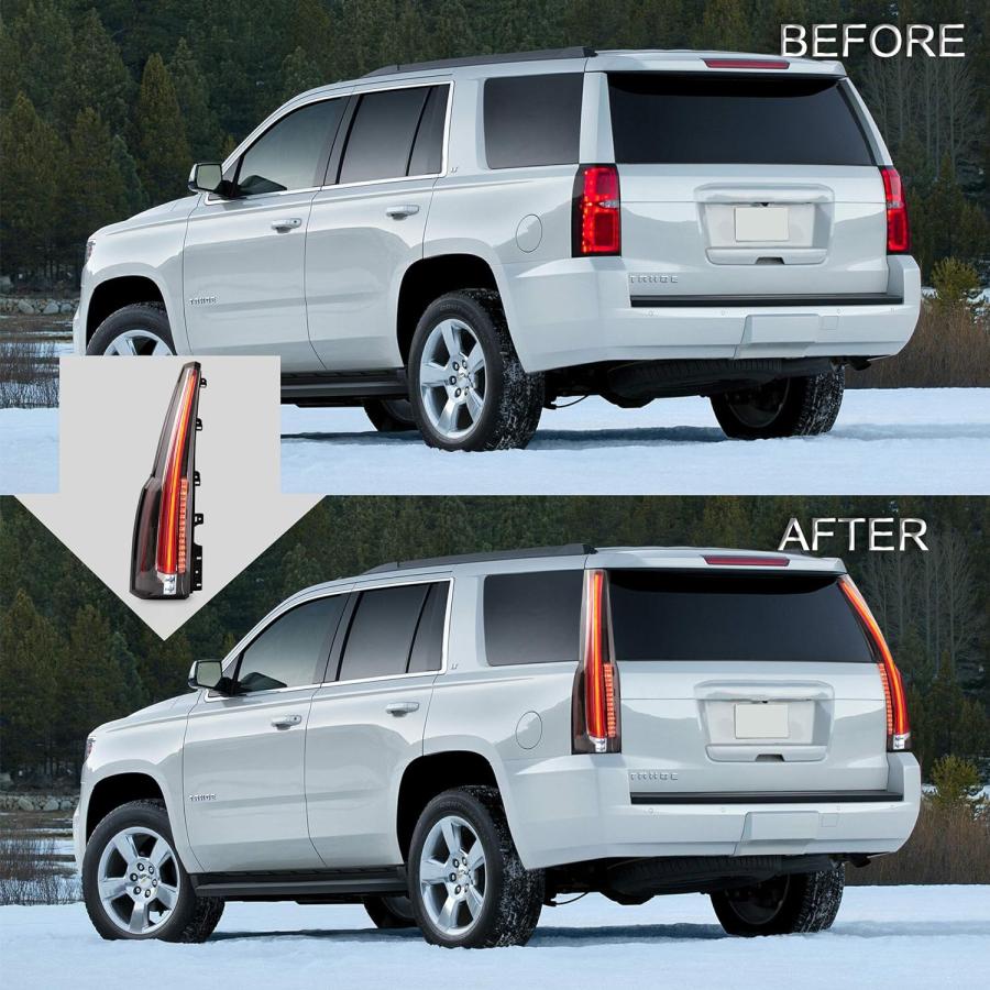【並行輸入品】VLAND Tail lights Assembly Fit for Chevy Tahoe Suburban 2015-2020  Rの画像