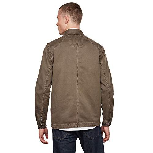 G Star Raw Men's Utility 4 Pocket Jacket, Dark Lever Wave Dyed,  並行輸入品｜good-face｜05