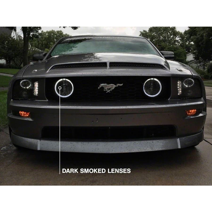 【並行輸入品】Raxiom LED Halo フォグライト;スモーク、05-12 Mustang GT対応　_4