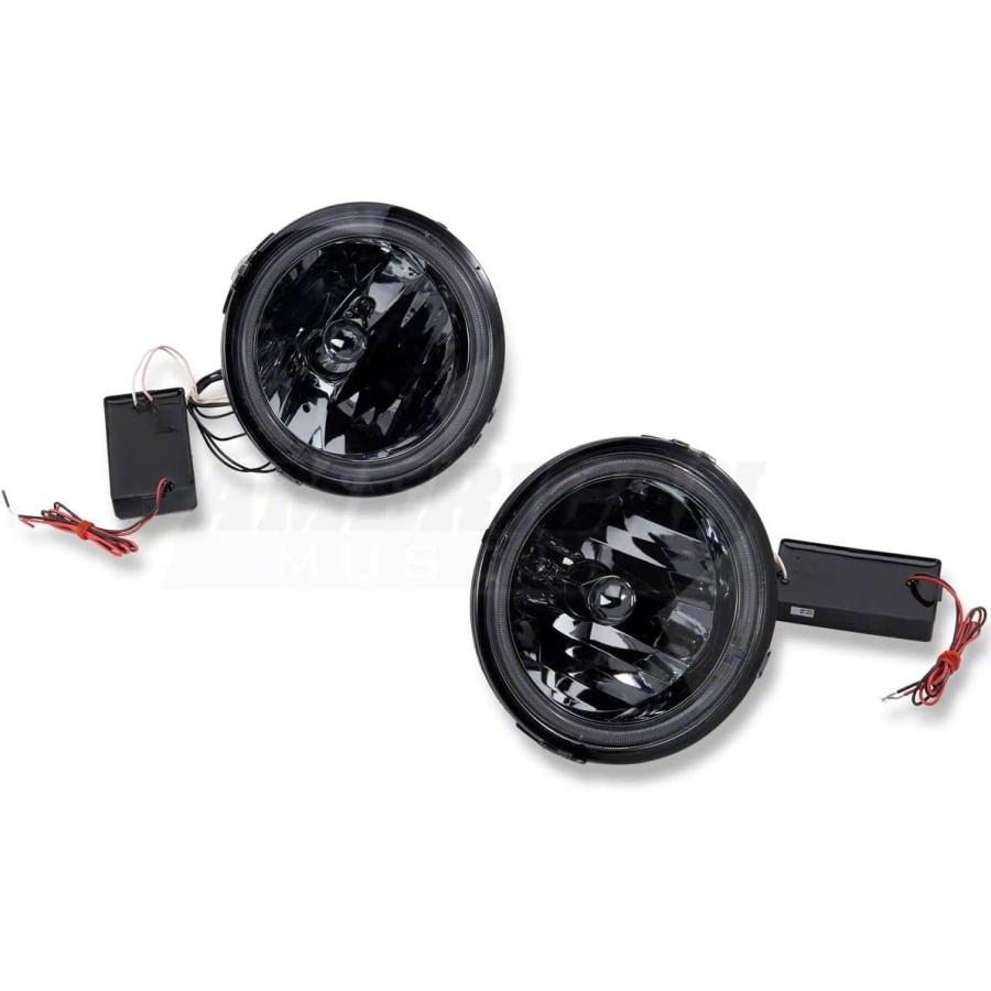 【並行輸入品】Raxiom LED Halo フォグライト;スモーク、05-12 Mustang GT対応　_6