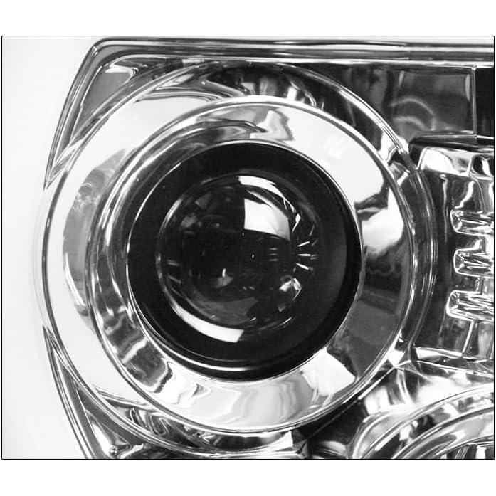 【並行輸入品】ZMAUTOPARTS LED Chrome Projector Headlights w/6.25inch White LED DRLの画像
