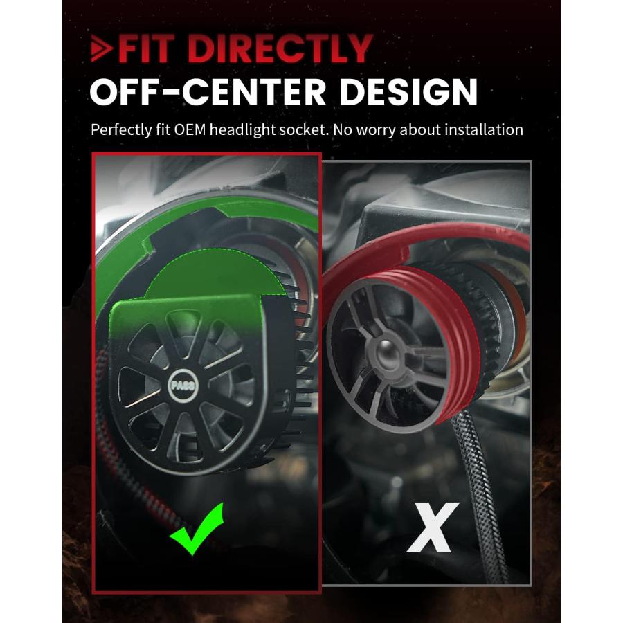 【並行輸入品】LASFIT H11 LED電球 トヨタ ハイランダー 2017 2018 2019用 カスタマイズ可の画像