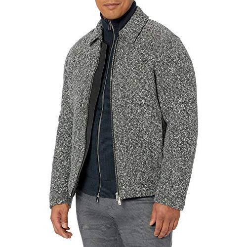 【並行輸入品】Theory Mens,Boucle Speckled Bomber,Ricky, Grey Multi, XLの画像