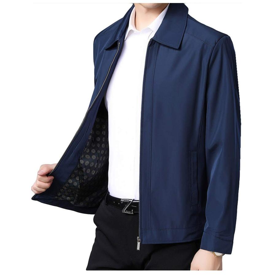 【並行輸入品】LuckyBov Men Comfortable Lightweight Jacket Full Zipper Casual Tの画像