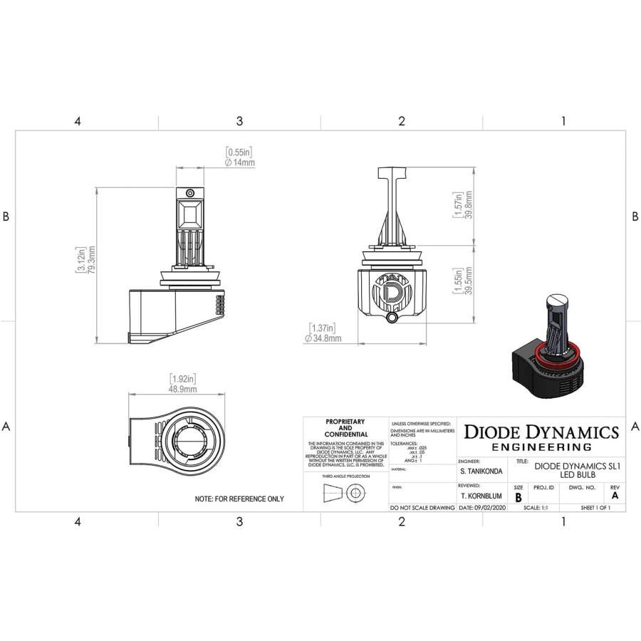 【並行輸入品】H10 SL1 クールホワイト LED ヘッドライト電球 (ペア)　_2