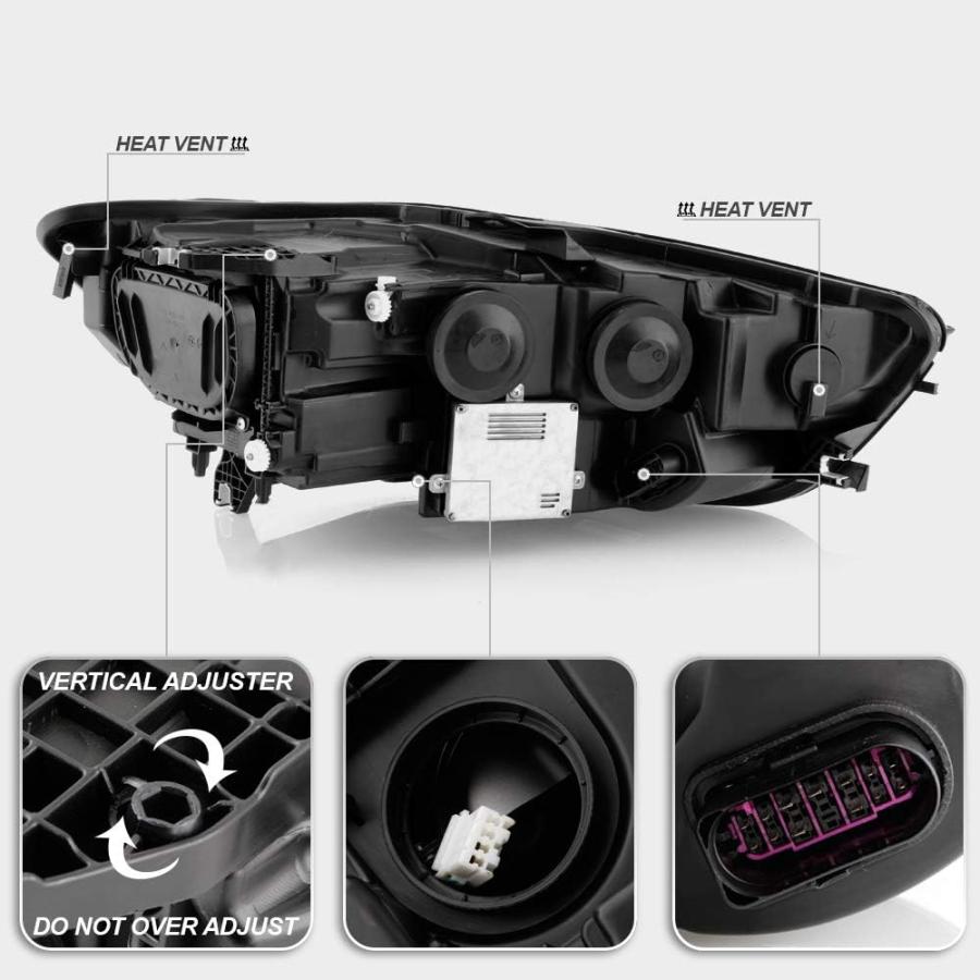 【並行輸入品】ACANII - [HID/Xenon w/o AFSモデル] 2012-2015 Audi A6 S6 LED DRL プロジェクター_2