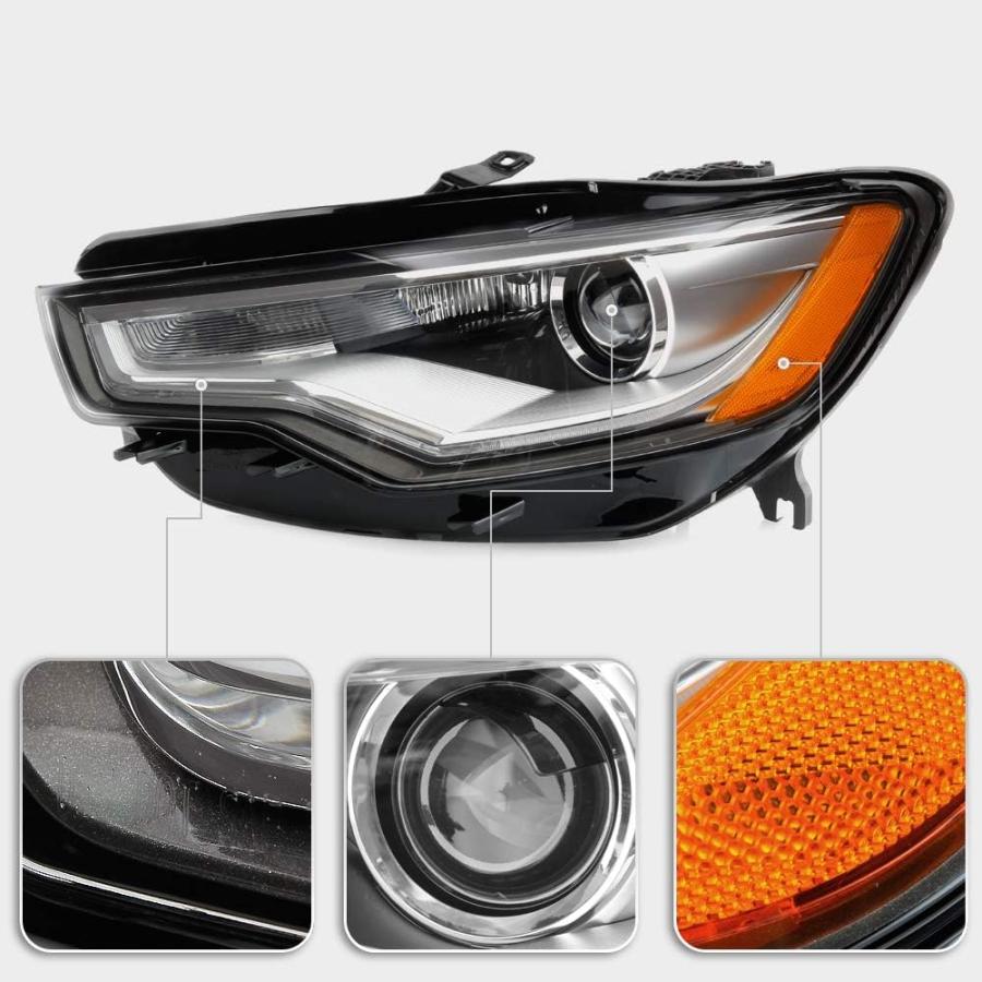 【並行輸入品】ACANII - [HID/Xenon w/o AFSモデル] 2012-2015 Audi A6 S6 LED DRL プロジェクター_3
