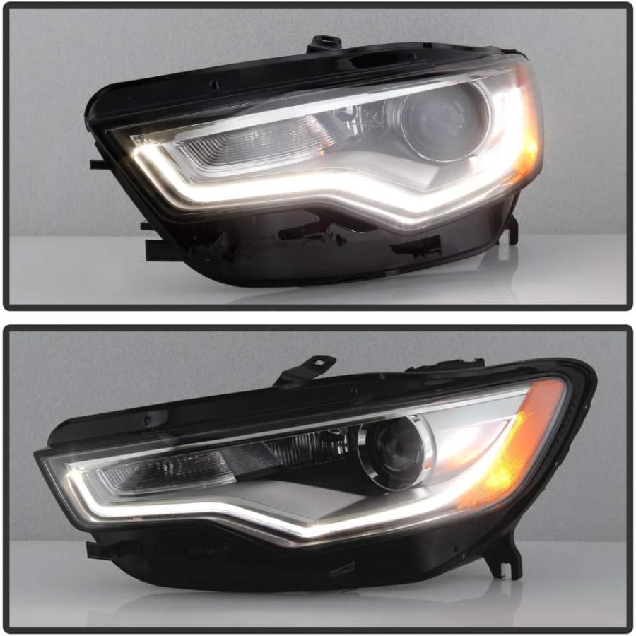【並行輸入品】ACANII - [HID/Xenon w/o AFSモデル] 2012-2015 Audi A6 S6 LED DRL プロジェクター_4