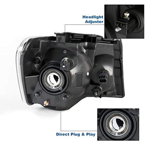 【並行輸入品】ZMAUTOPARTS 交換用ヘッドライト ヘッドライト ブラック 2007-2009年式 Chrysler Aspen　_2