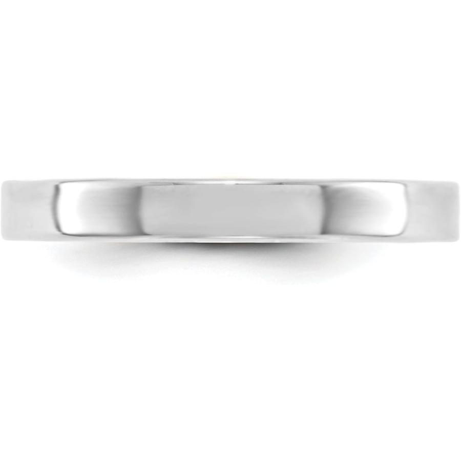 【並行輸入品】Jewelry Stores Network Solid 14k White Gold 3 mm Lightweight Flat Weの画像