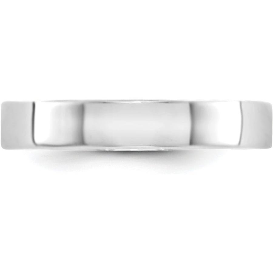 【並行輸入品】Jewelry Stores Network Solid 14k White Gold 4 mm Lightweight Flat Weの画像