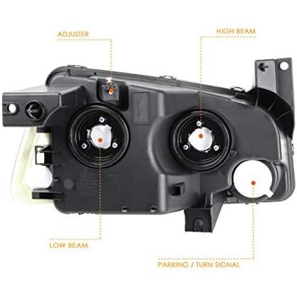 【並行輸入品】PM PERFORMOTOR 交換用ヘッドライト2個 (ヘッドランプ) アセンブリ 06-10 Dodge Charger対応 クローム_4