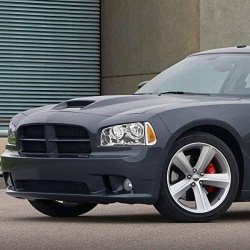 【並行輸入品】PM PERFORMOTOR 交換用ヘッドライト2個 (ヘッドランプ) アセンブリ 06-10 Dodge Charger対応 クローム_5