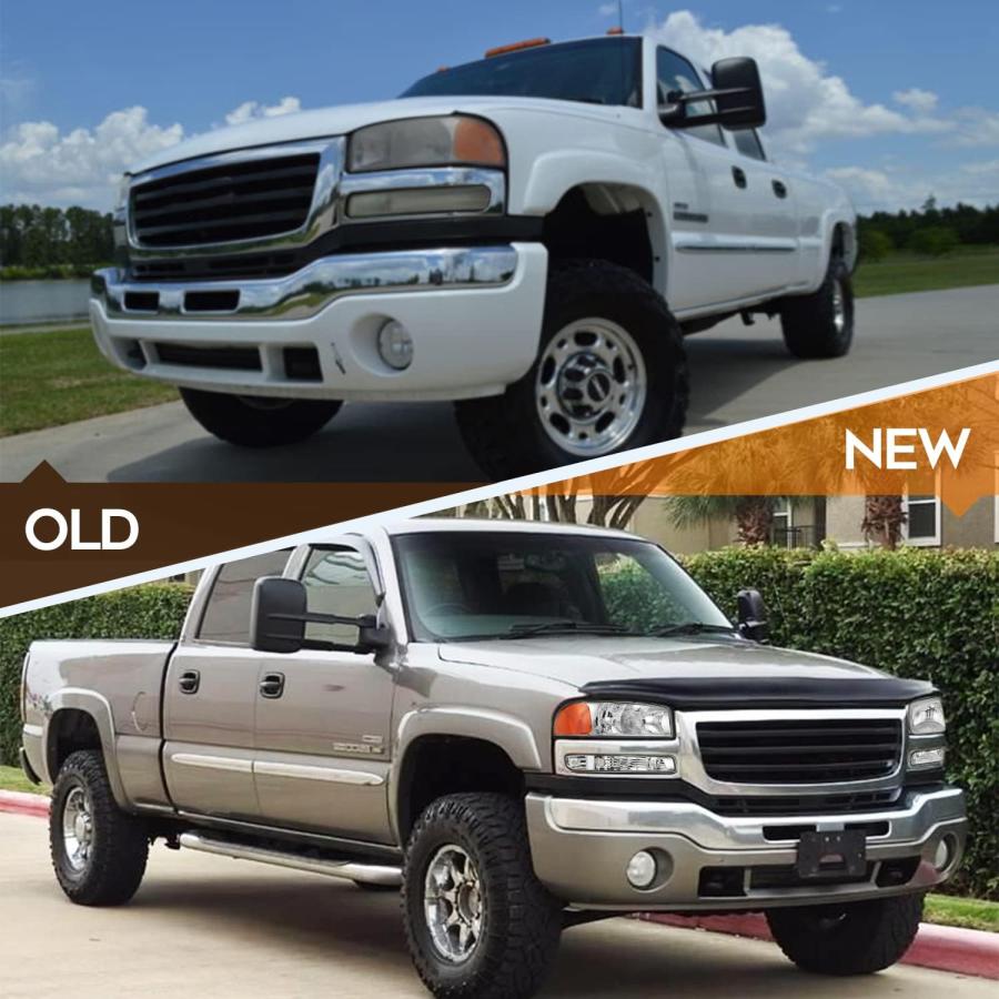 【並行輸入品】フロント ヘッドライト アセンブリ 1999-2006 GMC シエラ ユーコン XL ヘッドランプ 交換用 日中のランニングランプ（運_5